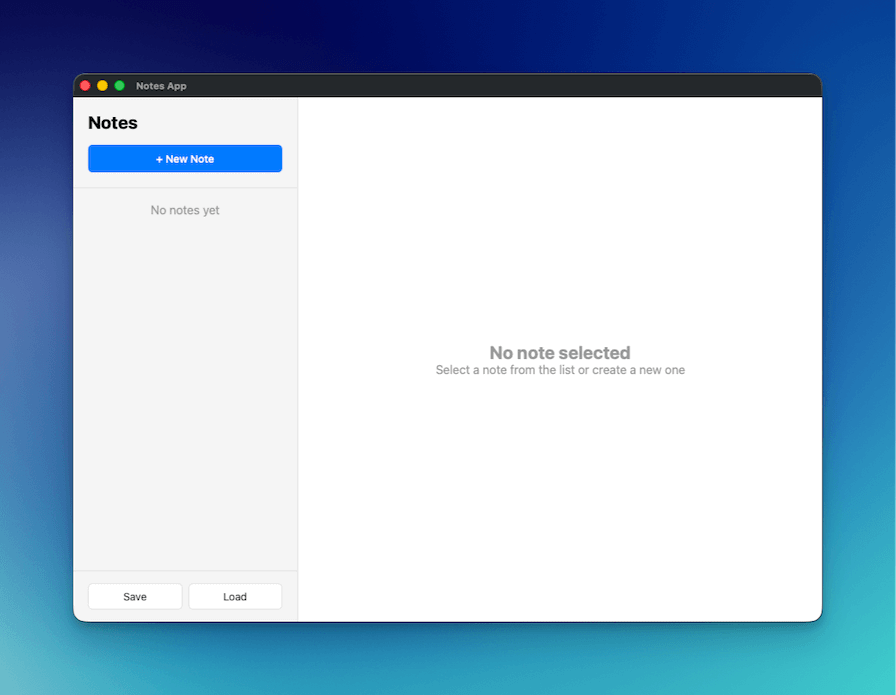 Notes App Screenshot